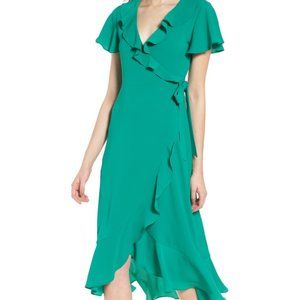 Chelsea28 Ruffle Wrap Dress Size Medium